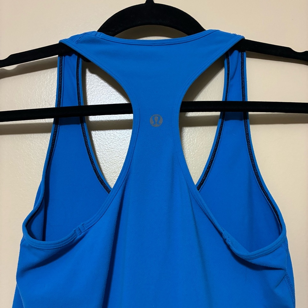 Lululemon Cool Racerback Tank Women’s 2 Khaki Blue Athletic Yoga - Picture 6 of 6